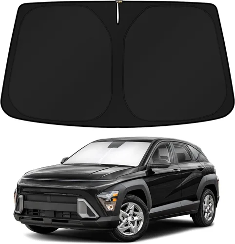 Vista 60 de KUST Parasol para parabrisas para BMW X1 F48 2016, 2017, 2018, 2019, 2020, 2021, 2022, accesorios de ajuste personalizado, parasol plegable