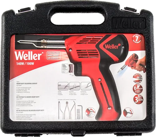 Vista 6 de Weller Geuinine Kit universal de pistola de soldadura 140W/100W 120V 9400PKS (paquete de 2)