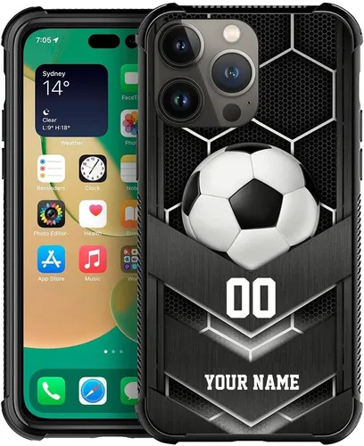 Vista 8 de DJSOK Compatible con iPhone personalizado de béisbol deportivo, cubierta de teléfono personalizada con número de nombre para iPhone 17/16/15/14 Pro