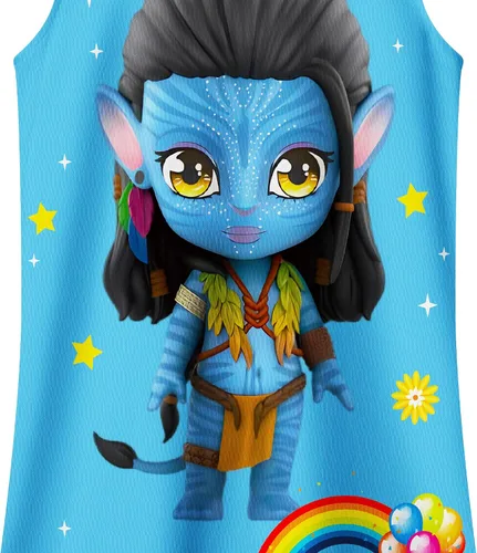 Vista 4 de GUOG Vestido de noche para niñas pequeñas, lindo camisón Neytir pijama, camisón de línea A, manga con volantes, cuello redondo