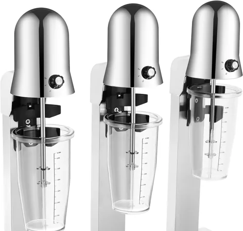 Vista 15 de Milkshake Maker - Máquina eléctrica de batido de 540 W, mezclador de bebidas, batidora, 18000 RPM, 27 onzas, uso doméstico comercial
