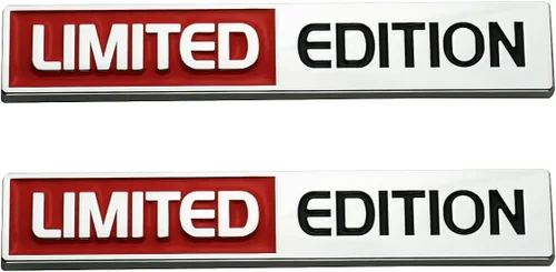 Vista 7 de 2 calcomanías de edición limitada con emblema 3D para guardabarros de automóvil, camión, SUV, color negro cromado, 2
