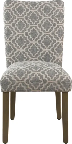 Vista 7 de HomePop Parsons - Silla de comedor, color gris (juego de 2)