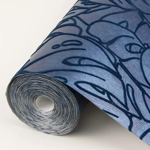 Vista 3 de Scott Living 2964-87342 Papel pintado Balboa Indigo Botánico