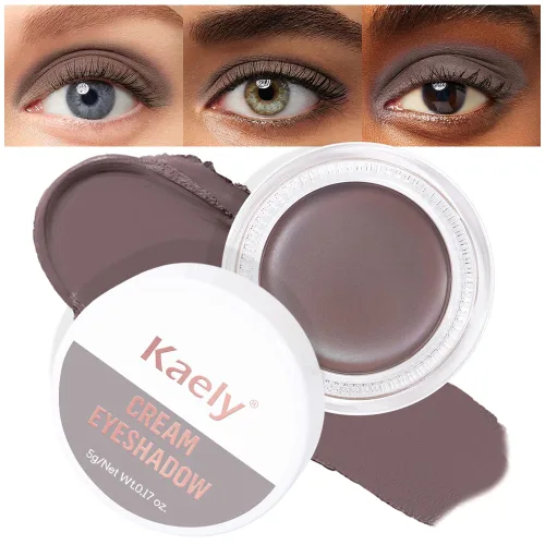 Vista 20 de evpct Paleta de maquillaje en pote de sombra de ojos en crema única para mujeres mayores, sombra de ojos de champán con shimmer, glitter metálico