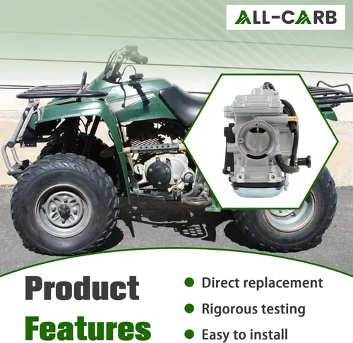 Vista 3 de ALL-CARB Repuesto de carburador para Yamaha Wolverine 350 YFM350FX YFM350 FX 4x4 1996-2005 Sustituye a 4KB-14901-10-00 4KB-14901-22-00
