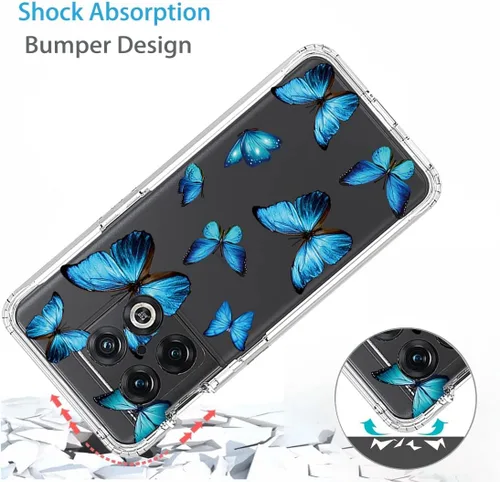 Vista 7 de Funda para OnePlus 10 Pro NE2210 con protector de pantalla de vidrio templado, suave 360 cuerpo completo, a prueba de golpes, híbrida, transparente