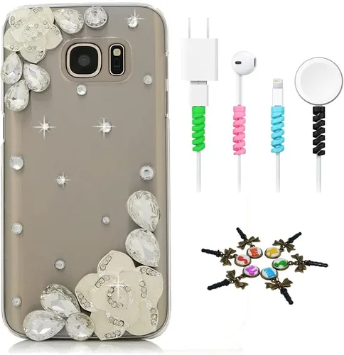 Vista 9 de Bling Case SSSGCDwCPSeries-7 - Funda con cristales brillantes, diseño 3D hecho a mano