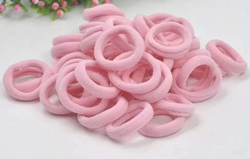 Vista 12 de Accesorios para el cabello para niñas y niños, bandas de goma para cola de caballo, bandas elásticas para el cabello (negro)