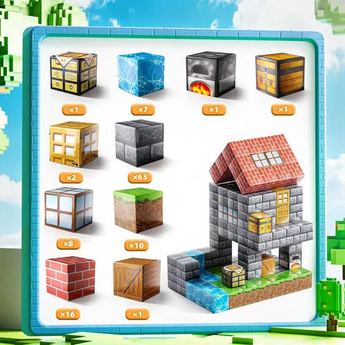 Vista 2 de Bloques Magnéticos de Juguete para Niños, 110 PCS Bloques de Construcción Magnéticos, Juguete de Apilamiento Sensorial STEM Montessori para Niños