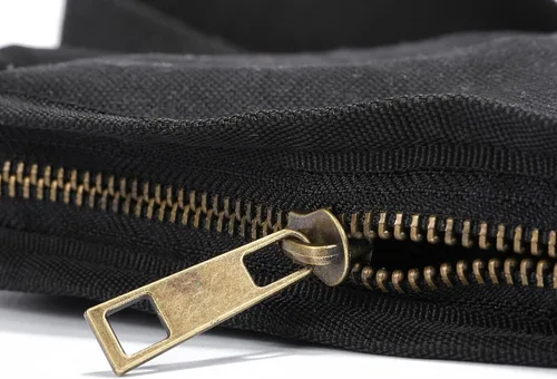 Vista 4 de Lona encerada resistente, estuche multiusos para cuchillos con 5 ranuras, mango duradero, banda elástica (negro)
