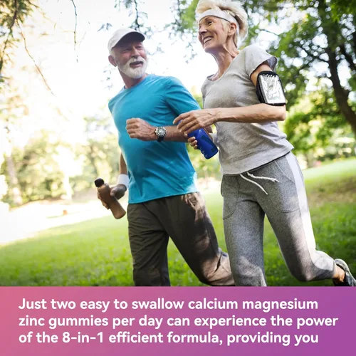 Vista 7 de Gomitas de calcio y magnesio y zinc de 1000 mg- con vitamina D3 y B12