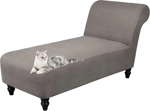 Vista 14 de Funda para tumbona sin brazos, fundas elásticas para silla de sala de estar, funda de diván sin brazos, fundas de interior para dormitorio, tela