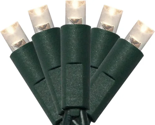 Vista 12 de Juego de luces LED de Navidad de 50 unidades, 5MM de ángulo amplio, luces de Navidad LED para exteriores, para jardín, patio, árboles de Navidad