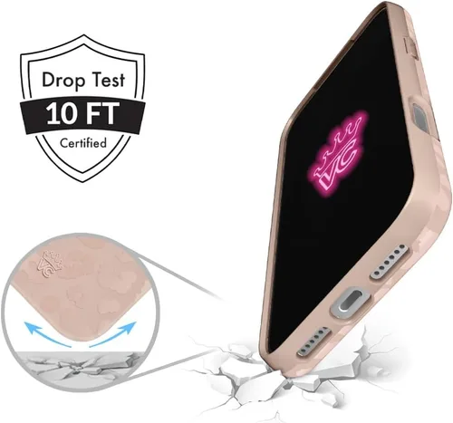 Vista 135 de VELVET CAVIAR Funda para iPhone 15, compatible con MagSafe, probada contra caídas de 10 pies, fundas protectoras de diseño, leopardo color rosa