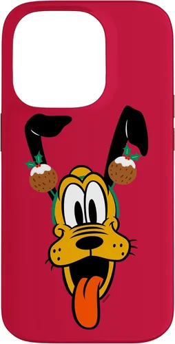 Vista 17 de Disney Plutón - Funda para iPhone 17 con diadema de pudín navideño