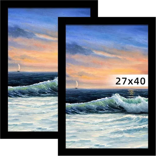 Vista 27 de LUCKYLIFE Marco de fotos de 8x10 pulgadas negro para montaje en pared o exhibición en mesa, paquete de 2