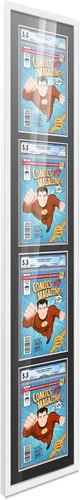 Vista 90 de Poster Palooza Marco de cómics con paspartú para 1 cómic de grado CGC, CBCS o PGX, marco de cómic de bronce para cómic de 8.125 x 13 pulgadas