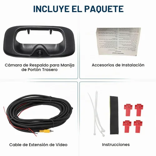 Vista 7 de Cámara de respaldo con enchufe RCA para manija de puerta trasera EWAY para Chevy Silverado GMC Sierra 1999-2006 1500 2500 3500 HD Classic, reemplaza