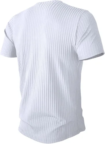 Vista 2 de Kvsozwuty Camisetas de manga corta para hombre, camisetas de gimnasio ajustadas, camisetas de entrenamiento 2023, camisas gráficas casuales