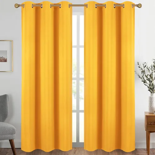 Vista 76 de Diraysid Cortinas opacas beige con ojales para dormitorio, con aislamiento térmico, cortinas de oscurecimiento de habitación, 38 x 54 pulgadas, 2