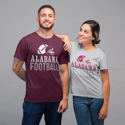 Vista 3 de Camisa de Alabama para mujer, camisetas de fútbol de Alabama, ropa para fanáticos del casco de fútbol de Bama Gameday