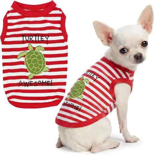 Vista 8 de Parisian Pet Camisa para perro – Camisas 100% algodón para perros pequeños – Chaleco negro sin mangas para cachorros – Ligero y transpirable Mejor