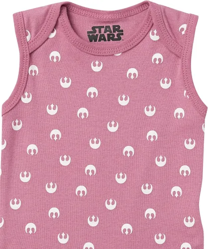 Vista 2 de Tienda Essentials Disney Star Wars Body de princesa sin mangas, paquete de 6