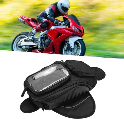 Vista 2 de Aramox Bolsa universal para motocicleta, mochila decorativa, impermeable, tela Oxford para montar, Popular