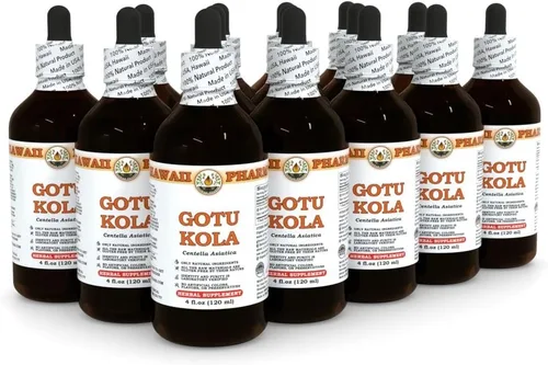 Vista 3 de Hawaii Pharm Extracto líquido Gotu Kola, 4 onzas líquidas, paquete de 15