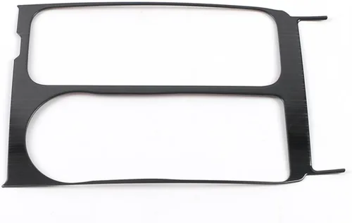 Vista 7 de Accesorios de automóvil para Ford Explorer 2020 2021 2022 2023 Caja de cambios interior de acero inoxidable (estilo negro cepillado) 1 unidad