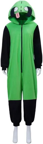 Vista 3 de Invader Cosplay Zim Disfraz Adulto Zim Pijama