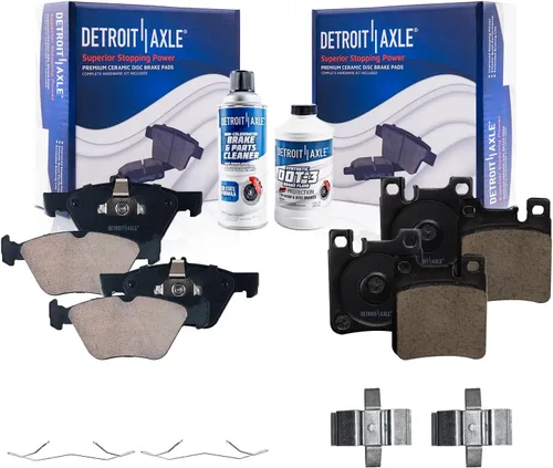 Vista 108 de Detroit Axle - Pastillas de Freno Delantero para Nissan Altima Maxima Sentra 350Z Cube Juke Versa INFINITI G35 I30 I35 Suzuki SX4 Crossover