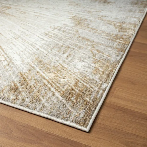 Vista 6 de LUXE WEAVERS Alfombra abstracta con patrón de chispa dorada 4x5 para salas de estar