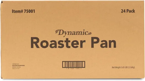 Vista 8 de Dynamic Sartén de aluminio resistente (paquete de 24) bandeja de 17.98 x 13.23 x 2.83 pulgadas, para asar, tamaño compacto, apto para horno
