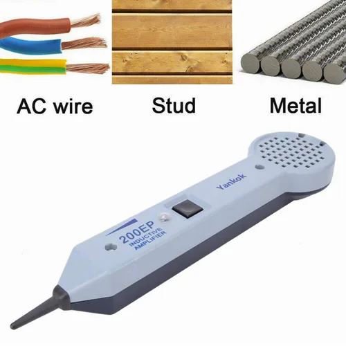 Vista 5 de Yankok [Sonda de tono 200EP con kit generador de 77HP] Amplificador inductivo Cable trazador para localizar conductores individuales y cables