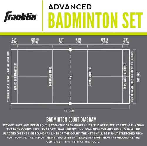 Vista 5 de Juego de bádminton Franklin Sports, 1
