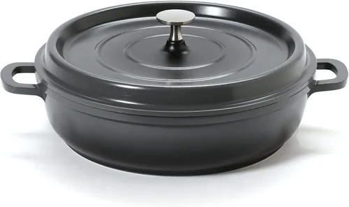Vista 20 de G.E.T. CA-101-BK/BK/CC Heiss® - Mini bandeja para hornear/cazuela de aluminio fundido de bajo consumo, 10 onzas, color negro