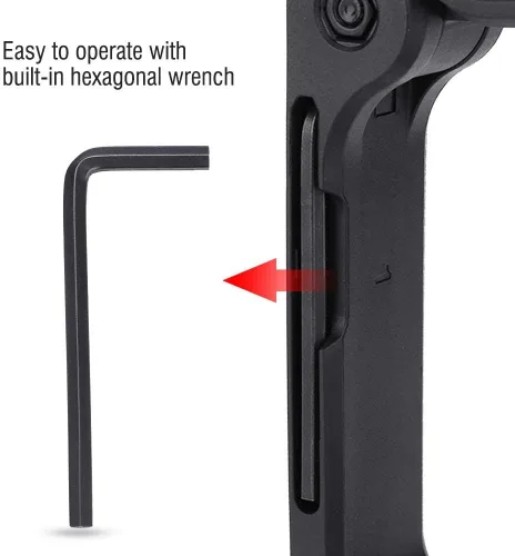 Vista 7 de Soporte estabilizador de extensión para videocámara digital DSLR, mango protector de cámara de filmación de video con micrófono universal flash