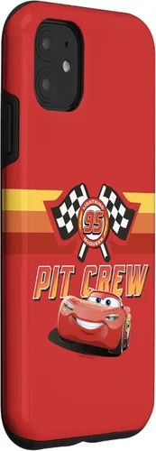 Vista 3 de Funda para iPhone 11 Disney Pixar Cars Two Lightning McQueen Pit Crew 95