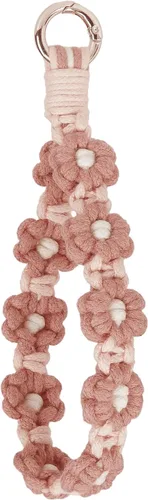Vista 40 de Llavero de macramé bohemio con tejido exquisito llavero hecho a mano para mujer