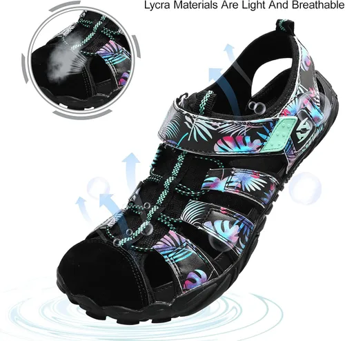 Vista 5 de JIASUQI Zapatos de agua atléticos para senderismo, descalzos, para natación, deportes, caminar, para mujeres y hombres