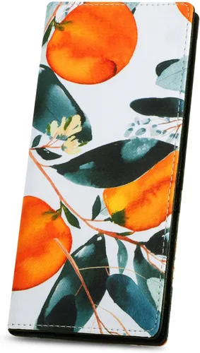 Vista 186 de HUA ANGEL Billetera ultra delgada para mujer, con bloqueo RFID, tarjetero de crédito, plegable, largo, hebilla magnética, billete para mujer, Owl