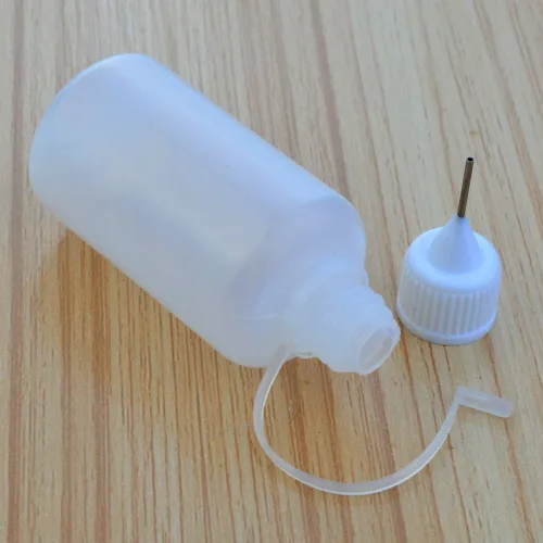 Vista 2 de bantoye 10 pcs punta de aguja aplicador de pegamento Botella Bricolaje Quilling Herramienta punta de precisión pegamento plástico líquido Dropper