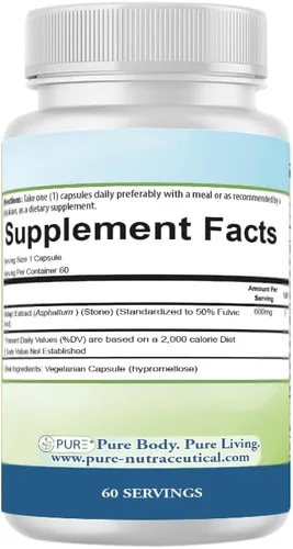 Vista 3 de PURE Shilajit Cápsulas 600 mg Extracto