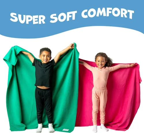 Vista 2 de ROLLEE POLLEE Northwest - Manta de dormir de forro polar verde para niños, manta súper suave que no forma bolitas, individual - Solución acogedora