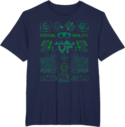 Vista 40 de Camiseta de realidad virtual VR Retro Gamers, Negro, S