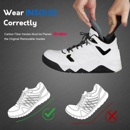 Vista 4 de Plantilla de fibra de carbono, 1 pieza, inserto rígido de fibra de carbono para artritis, puntera de césped, Hallux Limitus, Rigidus, fracturas