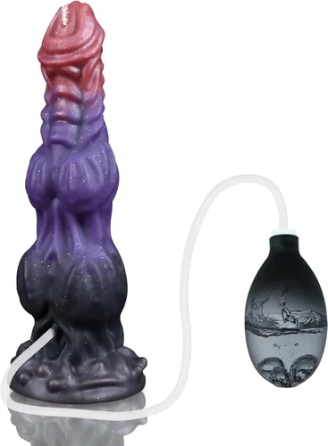 Vista 7 de Consolador alienígena monstruo animal – Consolador de nudo de fantasía de 7.87" con fuerte ventosa, consoladores gruesos compatibles con arnés