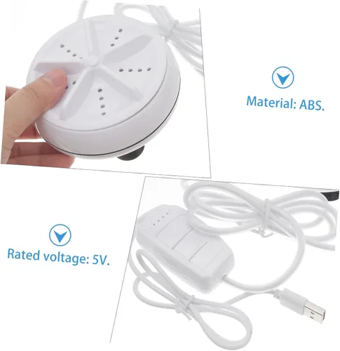 Vista 2 de SOLUSTRE -Powered Mini Lavadora Bajo Consumo de Energía Lavadora de Viaje Compacto Lavado de Mano Lavandería Portátil Mini